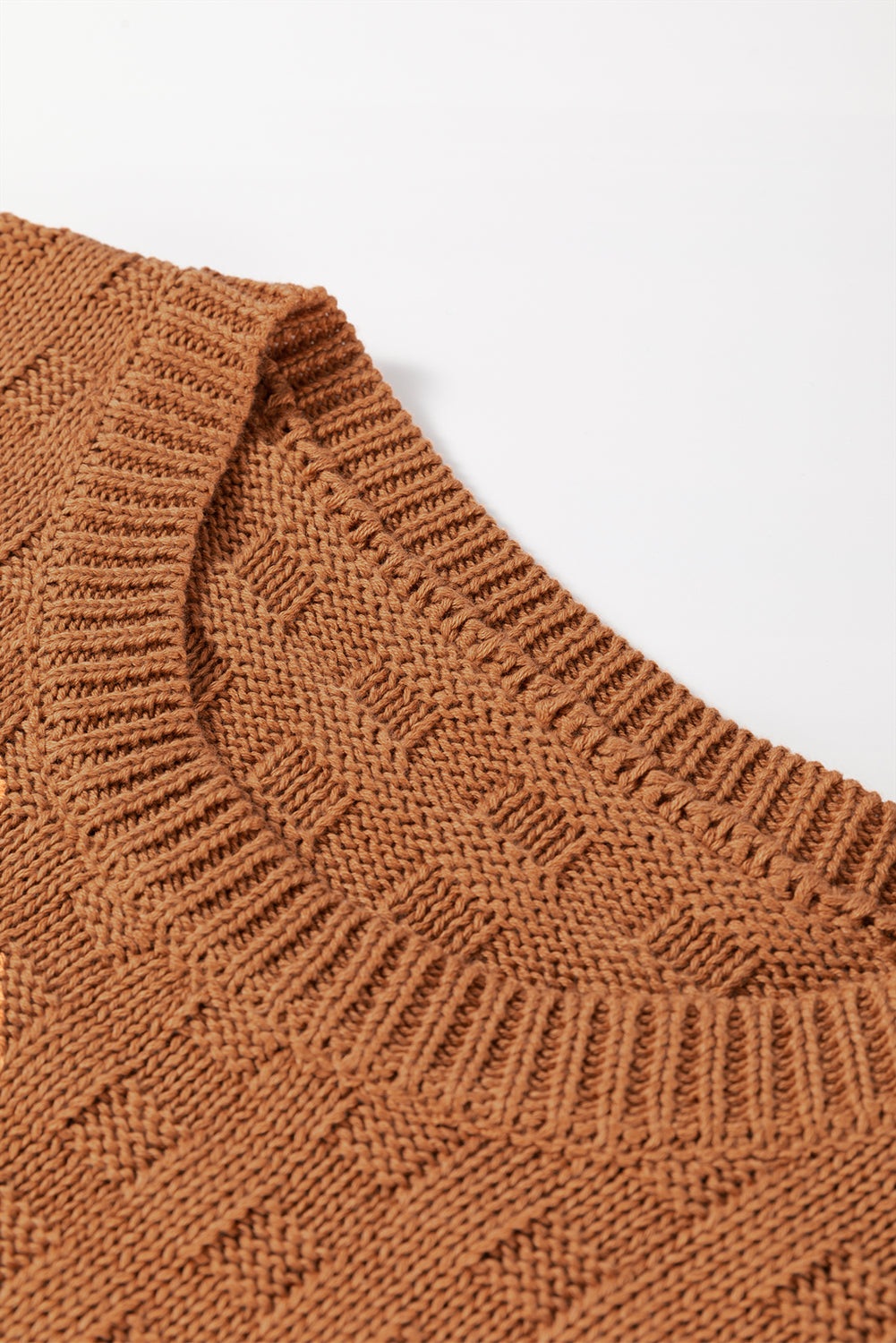 Round Neck Sleeve Sweater Vest