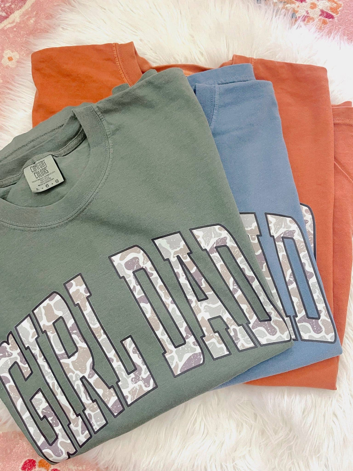 Camo Girl Dad Tee: XL