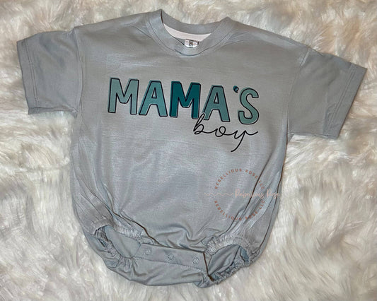 Mama's Boy Oversized Baby Bubble Romper: 2T