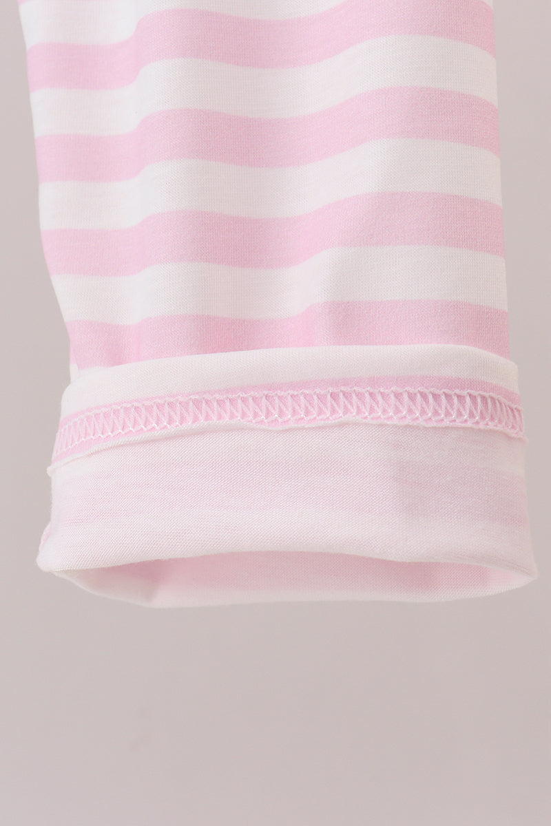 Blue gingerbread applique pants set