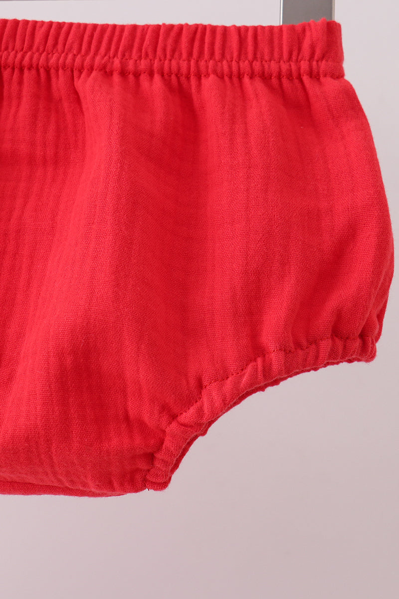 Lobster print muslin bloomer set