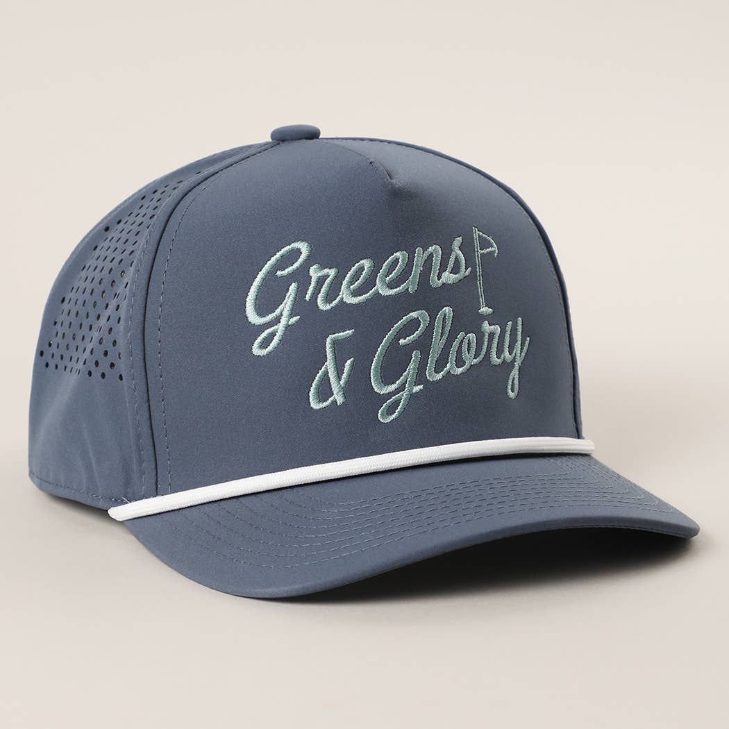 Greens & Glory Solid Color Premium Materials Trucker Hat: BLACK/WHITE / One Size