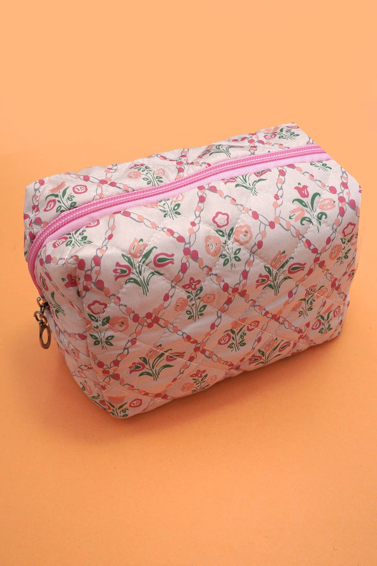FLORAL TOILE PATTERN MAKEUP COSMETIC POUCH BAG | 40P562: C