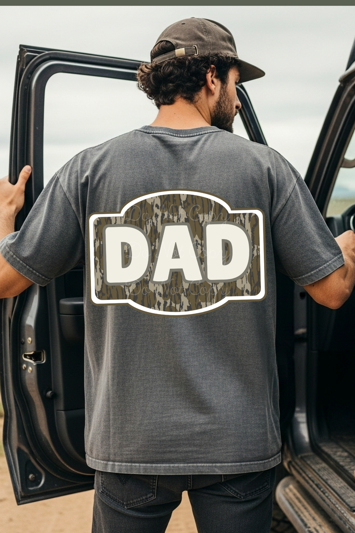 Camo Dad Tee (Back Design Only): XL