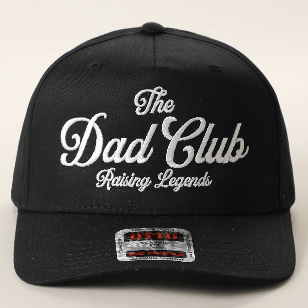 The Dad Club Raising Legends Embroidered Trucker Hat: DKGRN/NATL / ONE SIZE