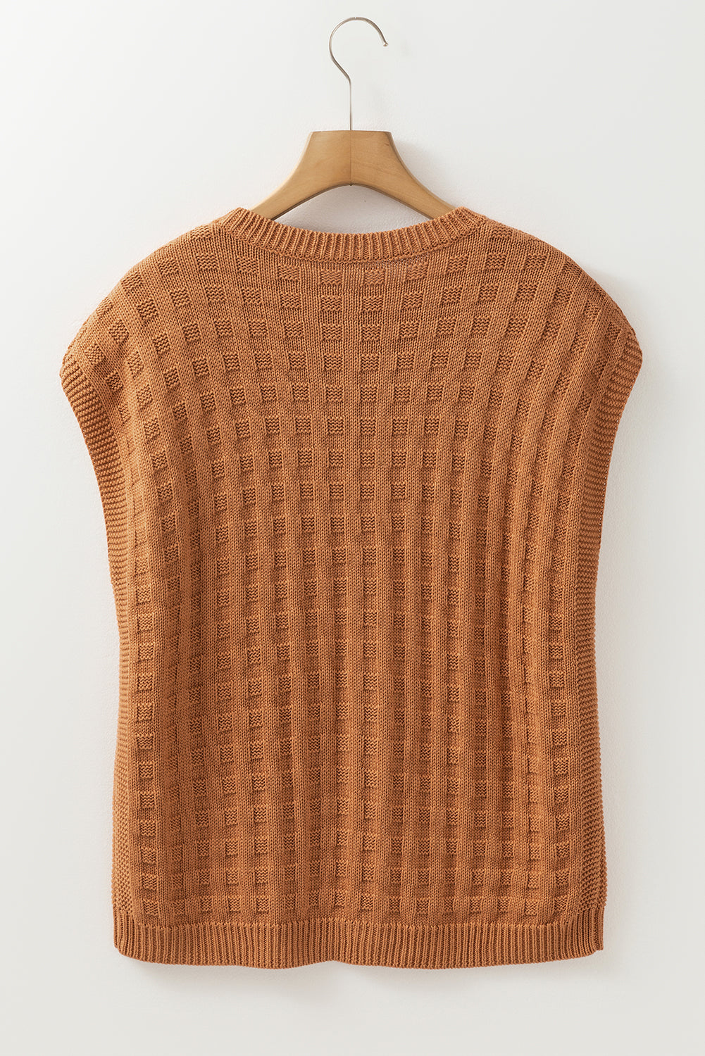 Round Neck  Sleeve Sweater Vest
