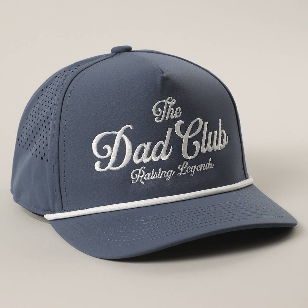 THE DAD CLUB Embroidered Premium Materials Trucker Hat: SAND / One Size
