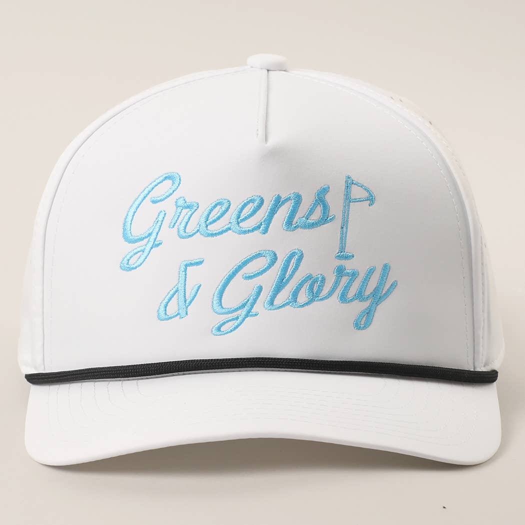 Greens & Glory Solid Color Premium Materials Trucker Hat: BLACK/WHITE / One Size