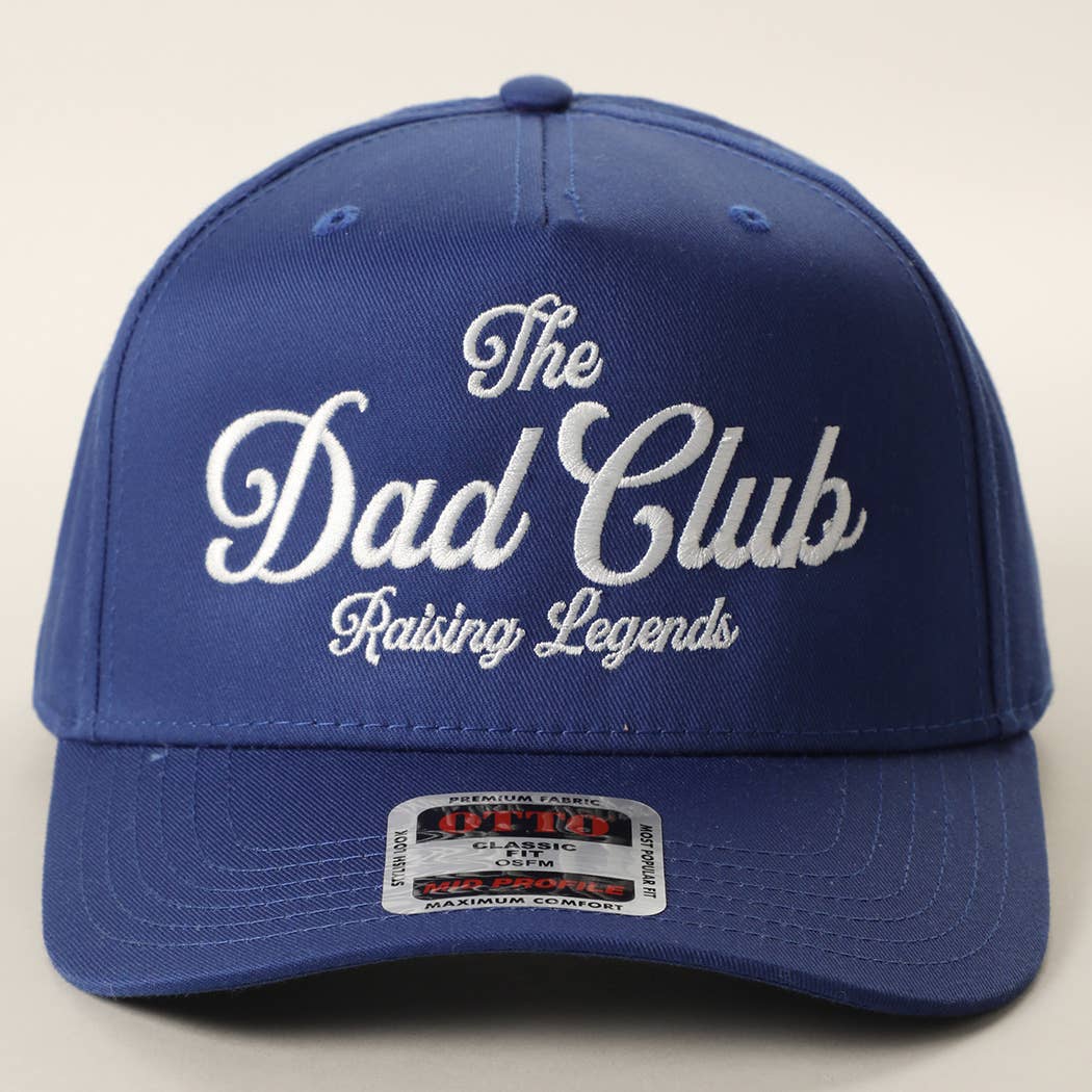 The Dad Club Raising Legends Embroidered Trucker Hat: DKGRN/NATL / ONE SIZE