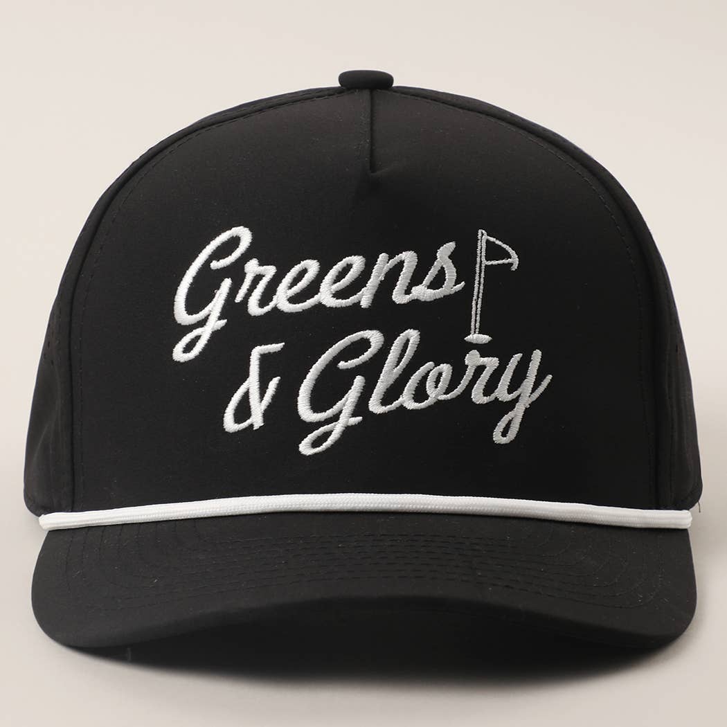 Greens & Glory Solid Color Premium Materials Trucker Hat: BLACK/WHITE / One Size