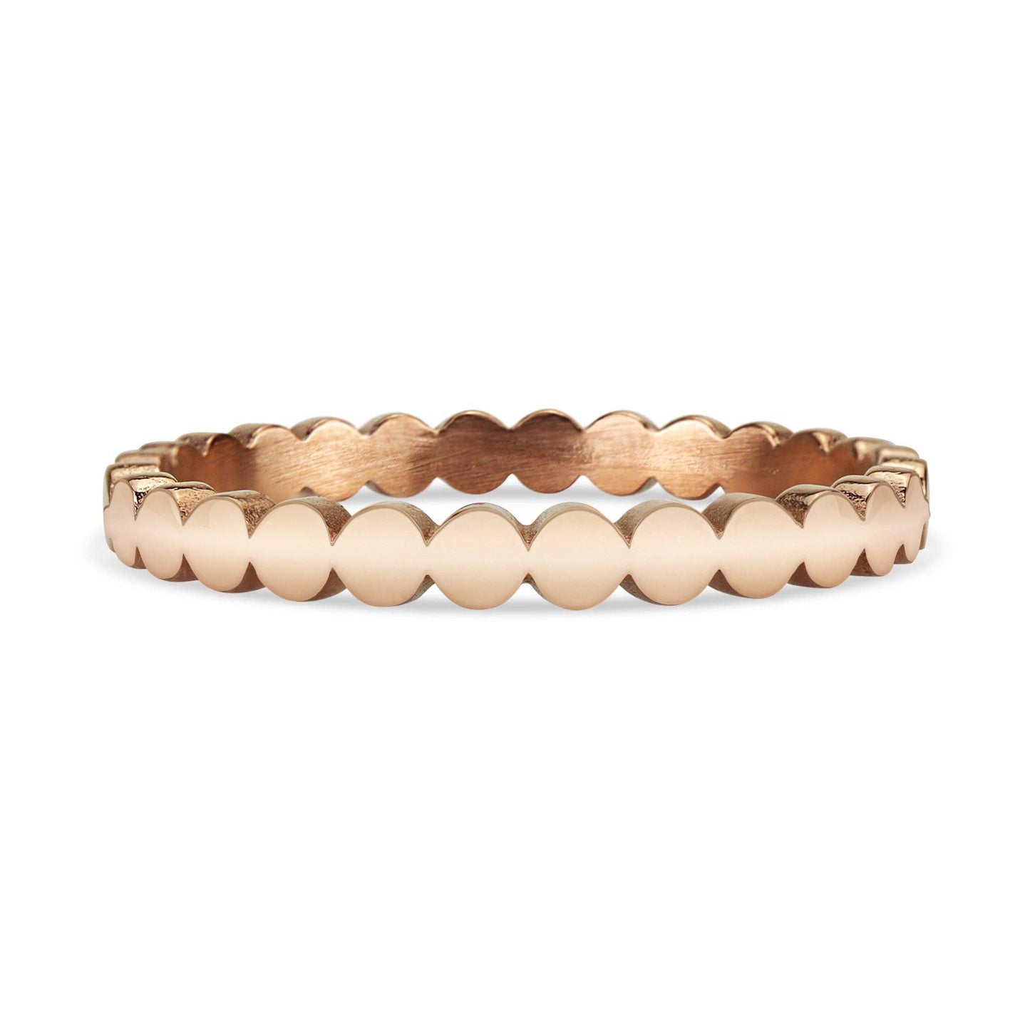 Flat Circle Stacking Ring: Gold / 6