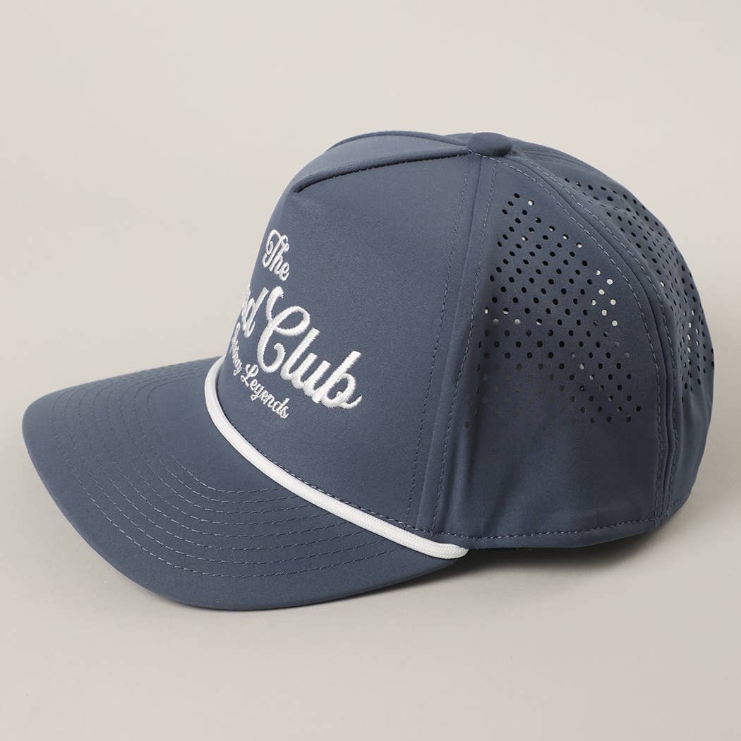 THE DAD CLUB Embroidered Premium Materials Trucker Hat: SAND / One Size