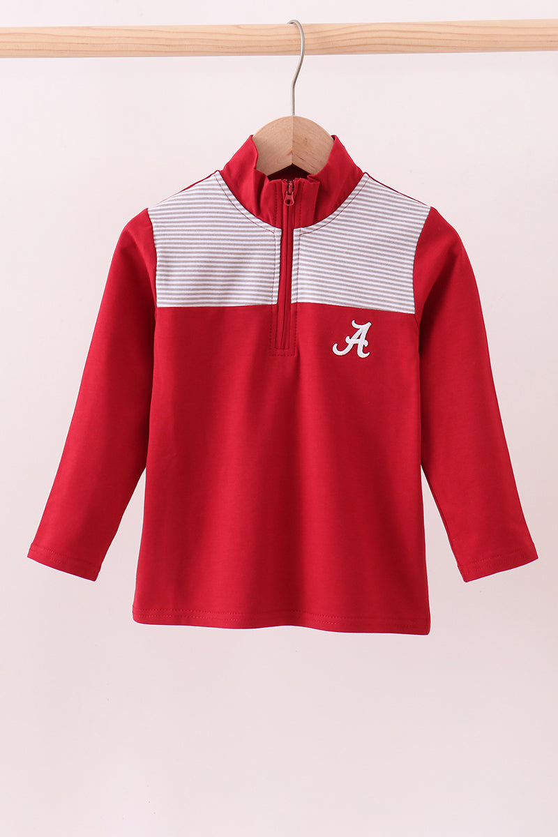 Premium Maroon Alabama embroiderytop