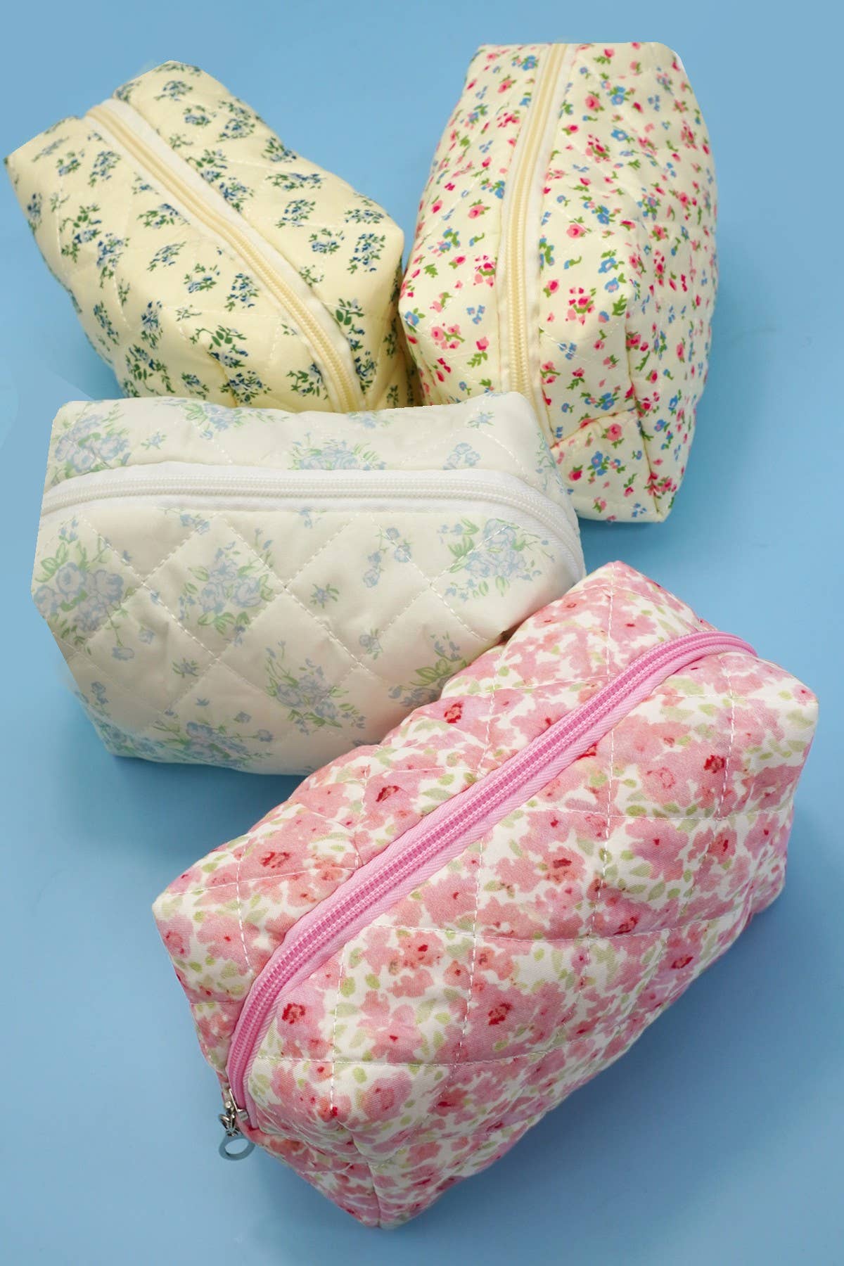 FLORAL TOILE PATTERN MAKEUP COSMETIC POUCH BAG | 40P562: G