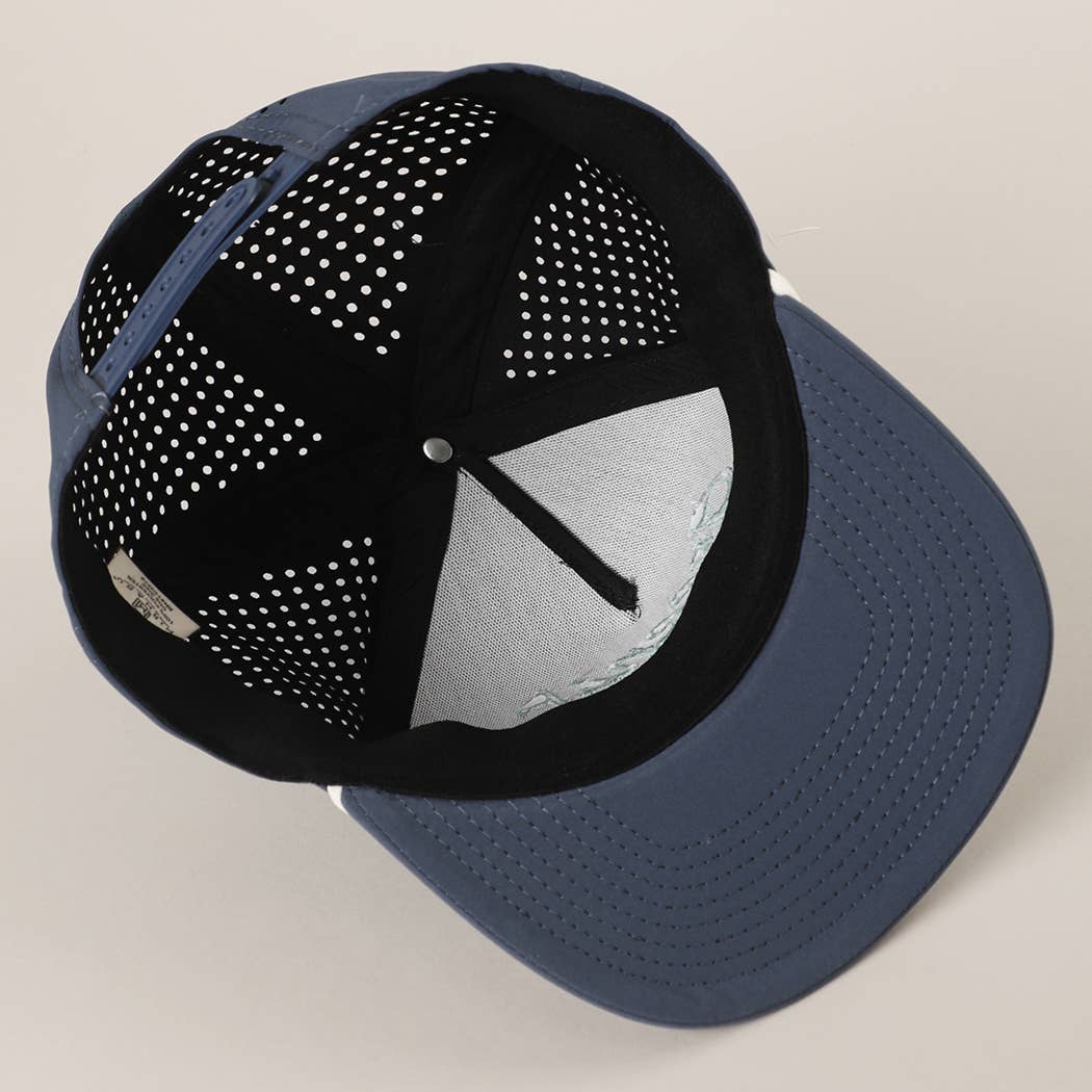 Greens & Glory Solid Color Premium Materials Trucker Hat: BLACK/WHITE / One Size