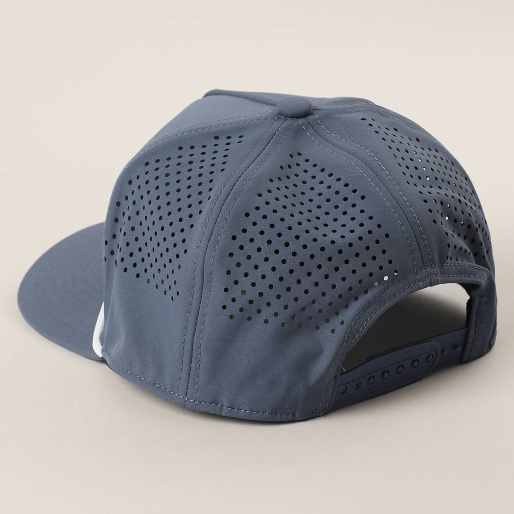 GOLF Upside Down Solid Color Premium Materials Trucker Hat: NAVY/SAGE / One Size