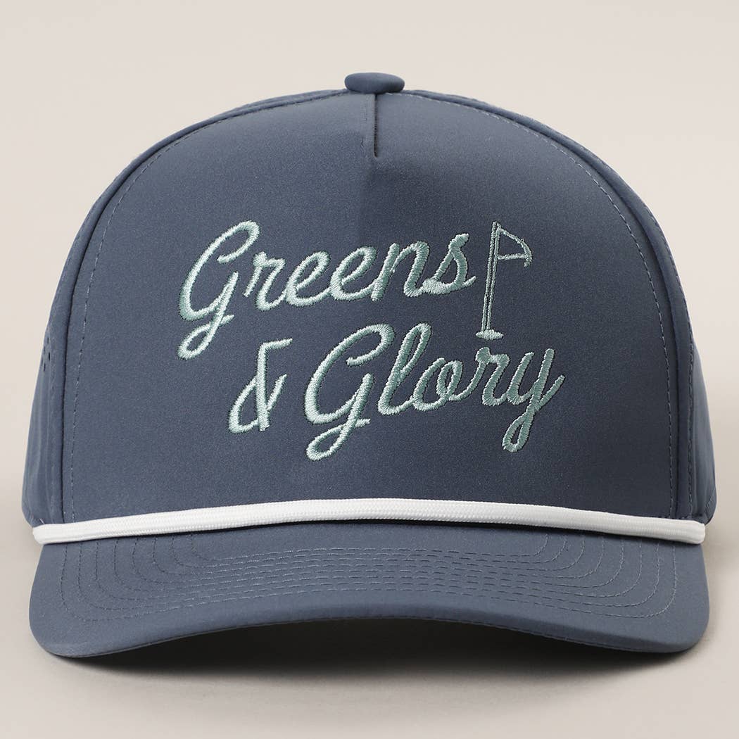 Greens & Glory Solid Color Premium Materials Trucker Hat: BLACK/WHITE / One Size