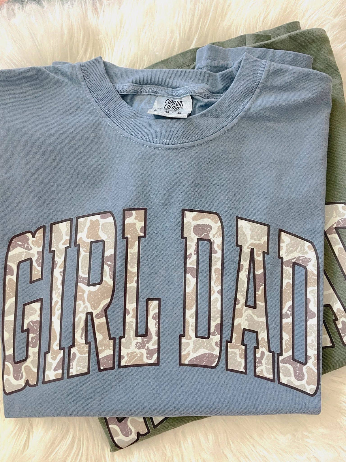 Camo Girl Dad Tee: M