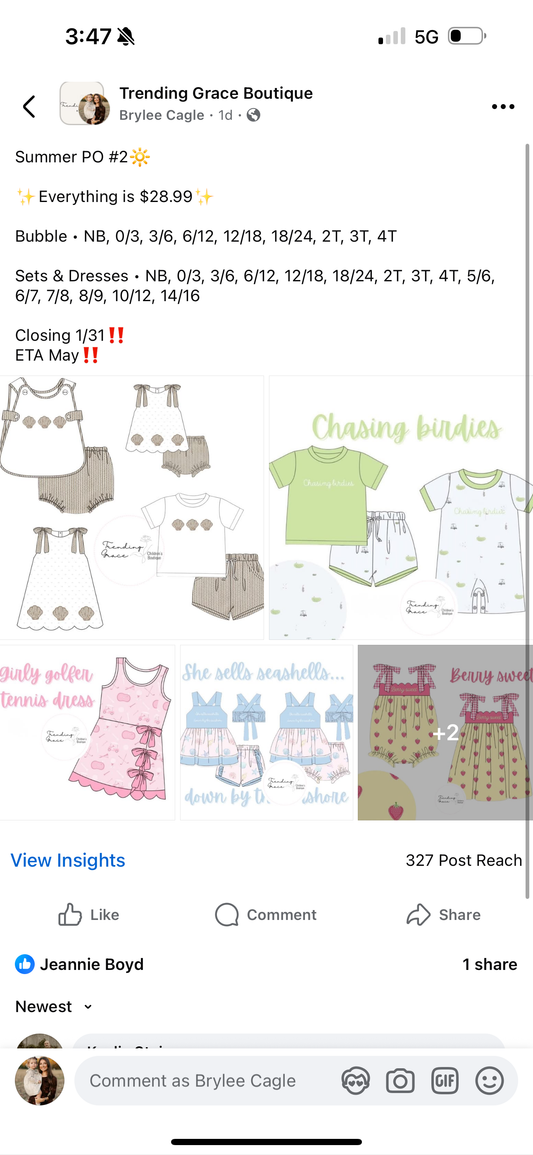 Summer PO #2 Berry Sweet 18/24 dress