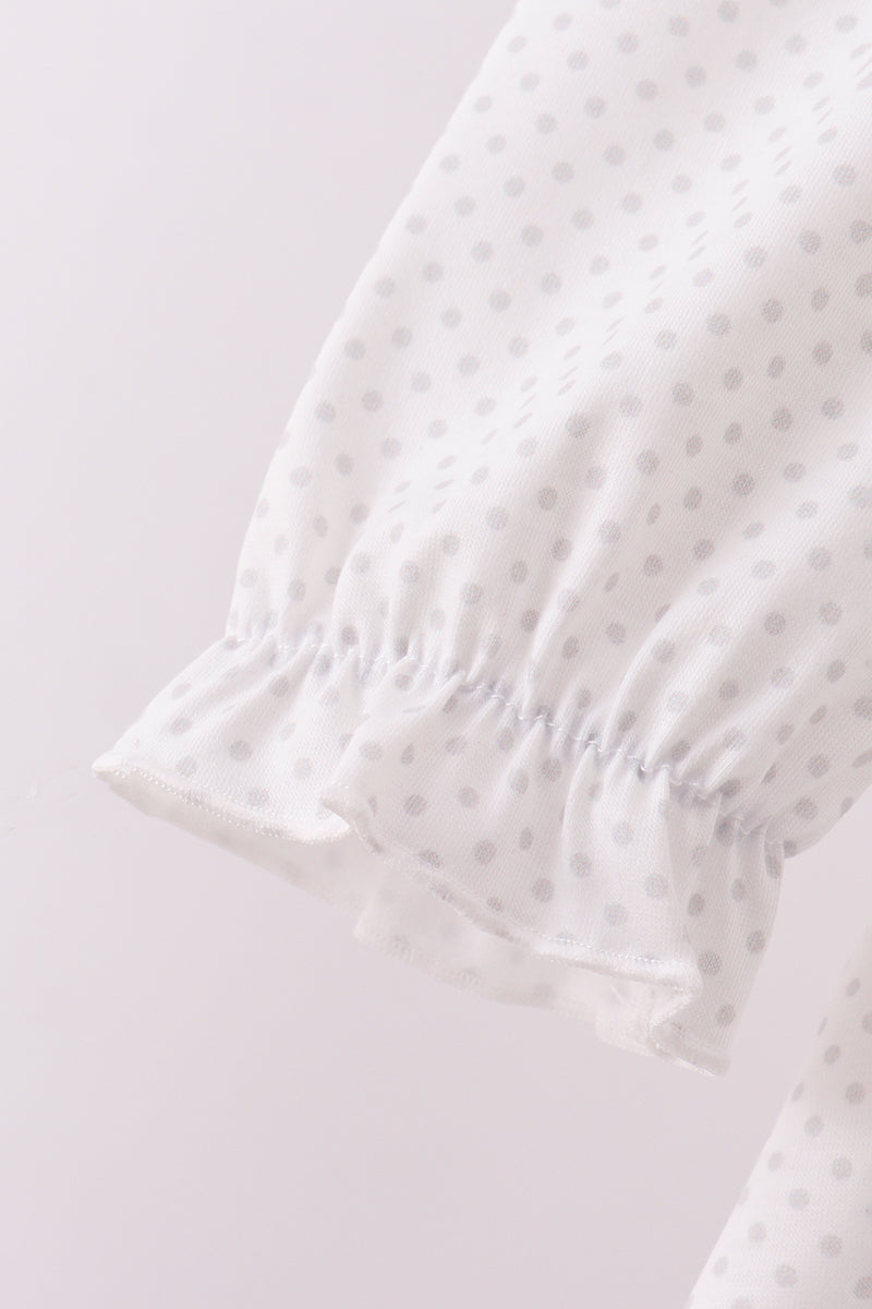 Bee mine applique ruffle pants set