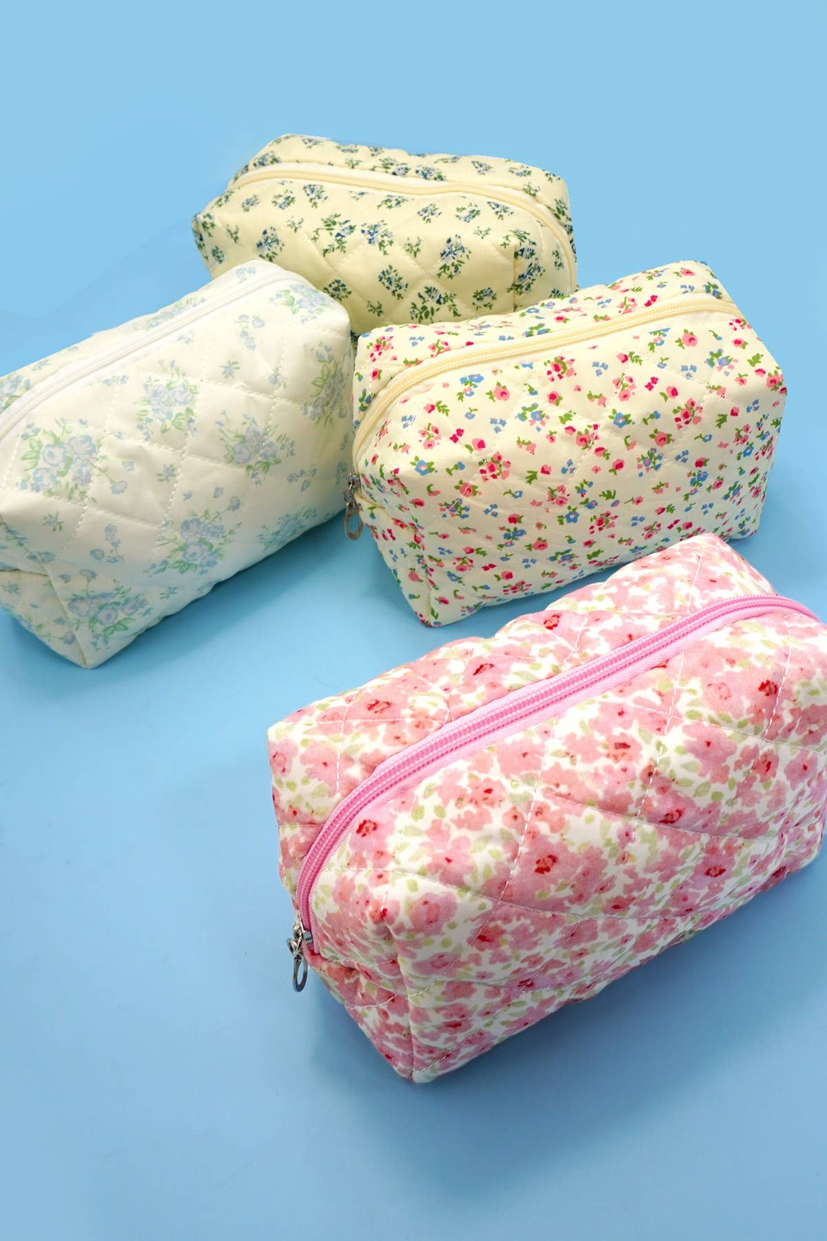 FLORAL TOILE PATTERN MAKEUP COSMETIC POUCH BAG | 40P562: G