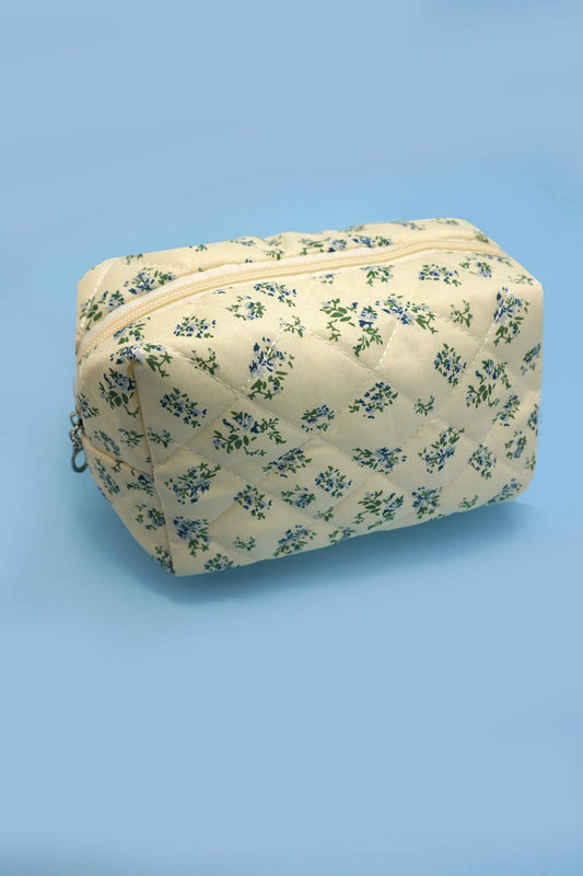 FLORAL TOILE PATTERN MAKEUP COSMETIC POUCH BAG | 40P562: C