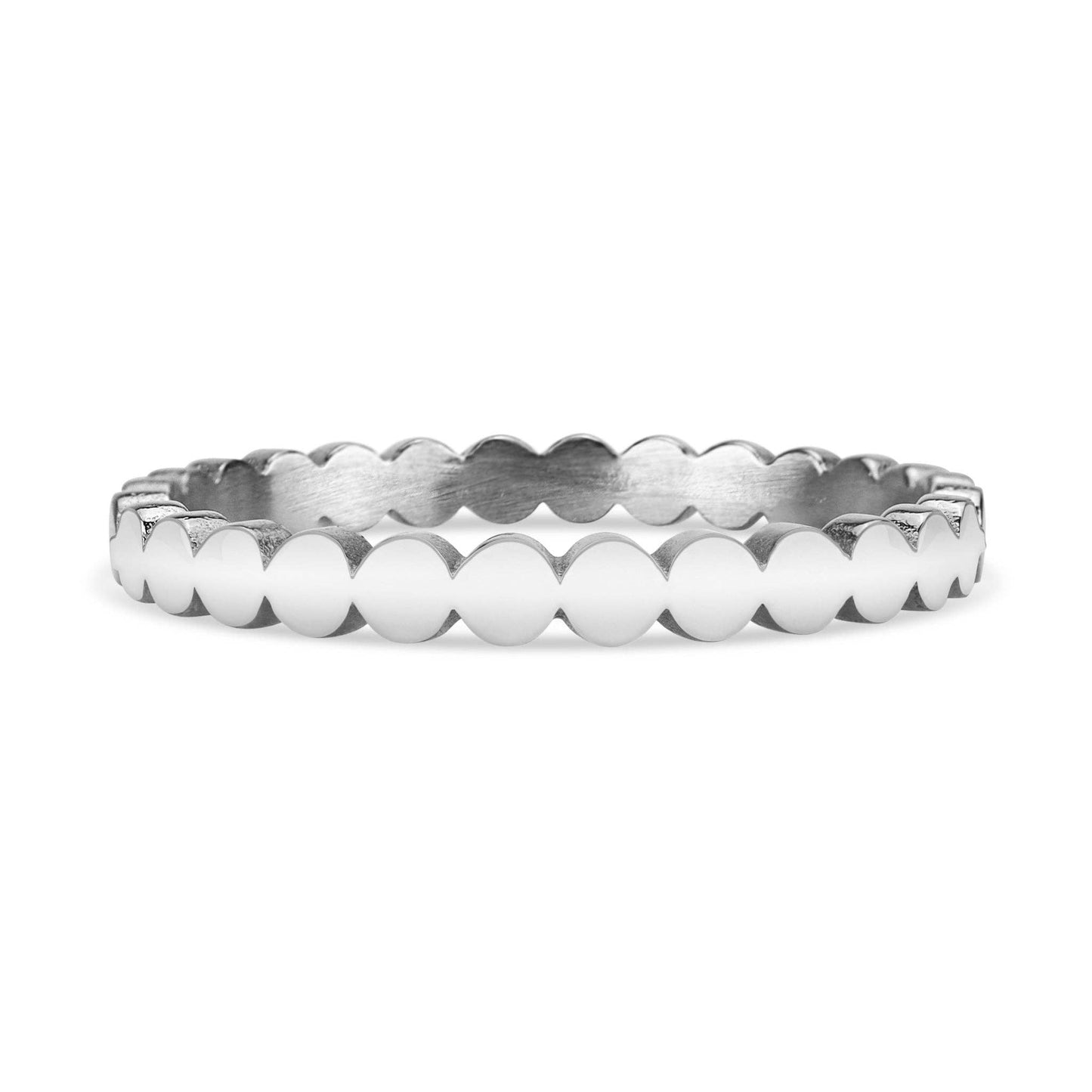 Flat Circle Stacking Ring: Gold / 6