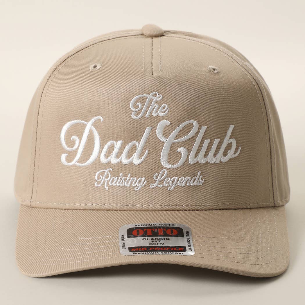 The Dad Club Raising Legends Embroidered Trucker Hat: DKGRN/NATL / ONE SIZE