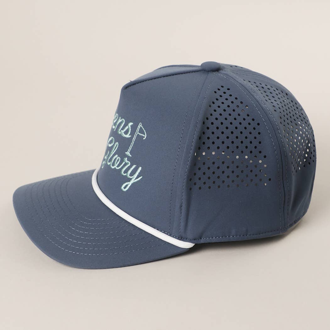 Greens & Glory Solid Color Premium Materials Trucker Hat: BLACK/WHITE / One Size