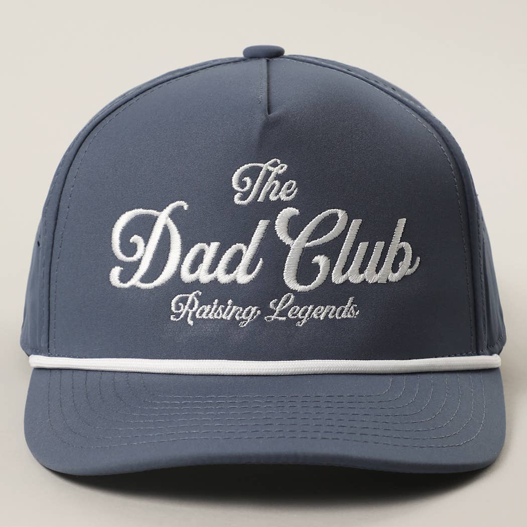 THE DAD CLUB Embroidered Premium Materials Trucker Hat: SAND / One Size