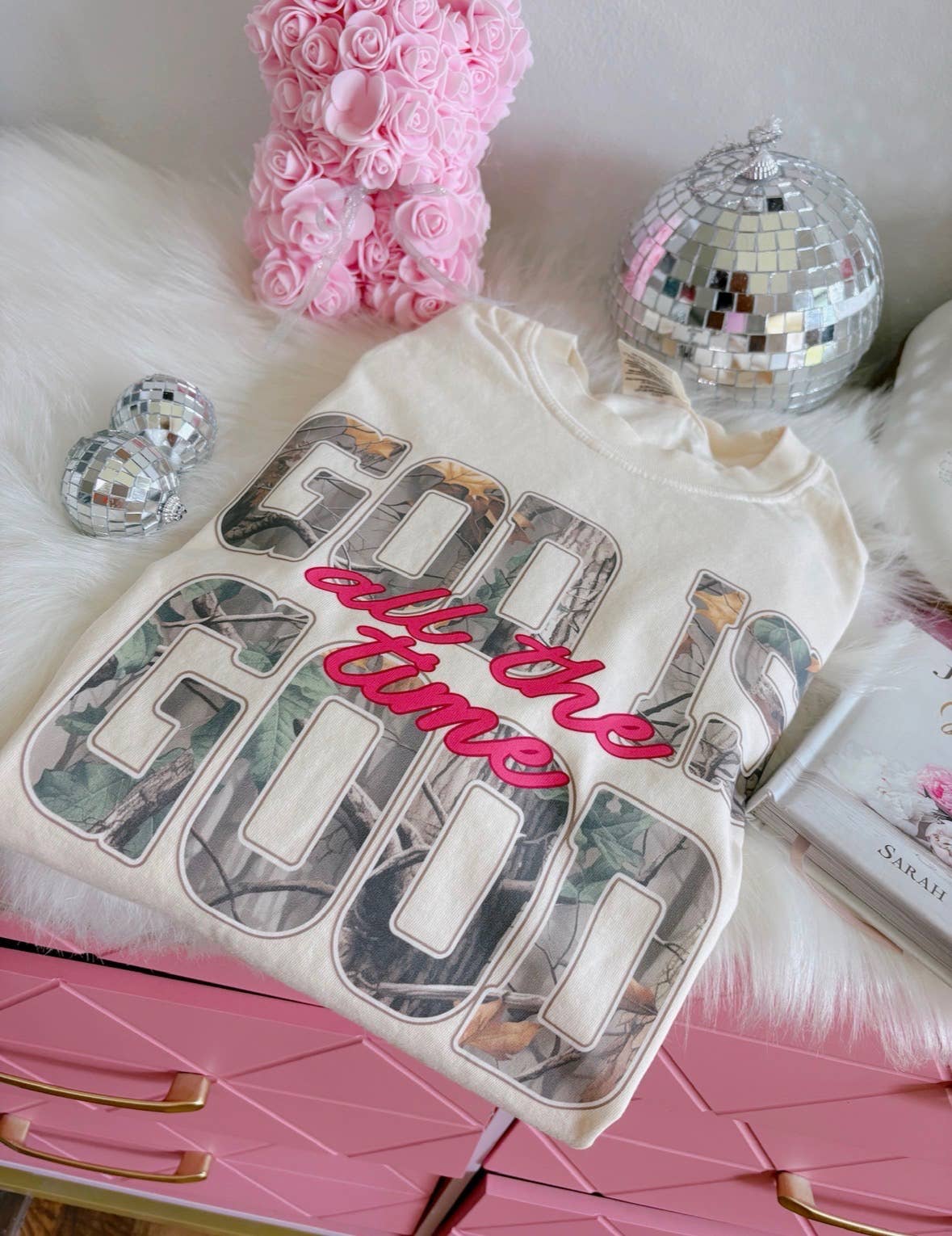God Is Good All The Time Tee (Ivory): S